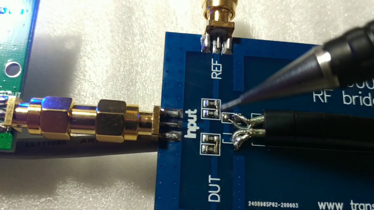 First test: DC12V/0.3A 0-3GHz Noise Source + RF SWR Bridge 0.1-3000MHz