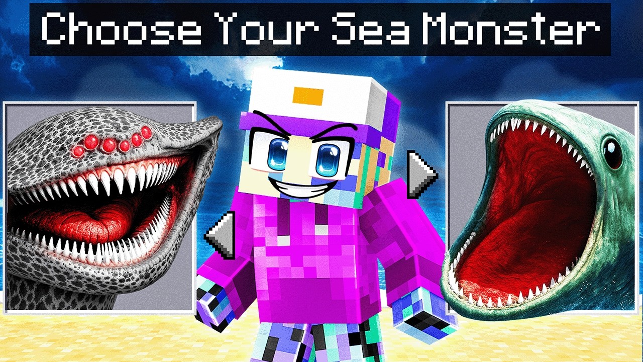 Minecraft, But You Can CHOOSE YOUR SEA MONSTER!