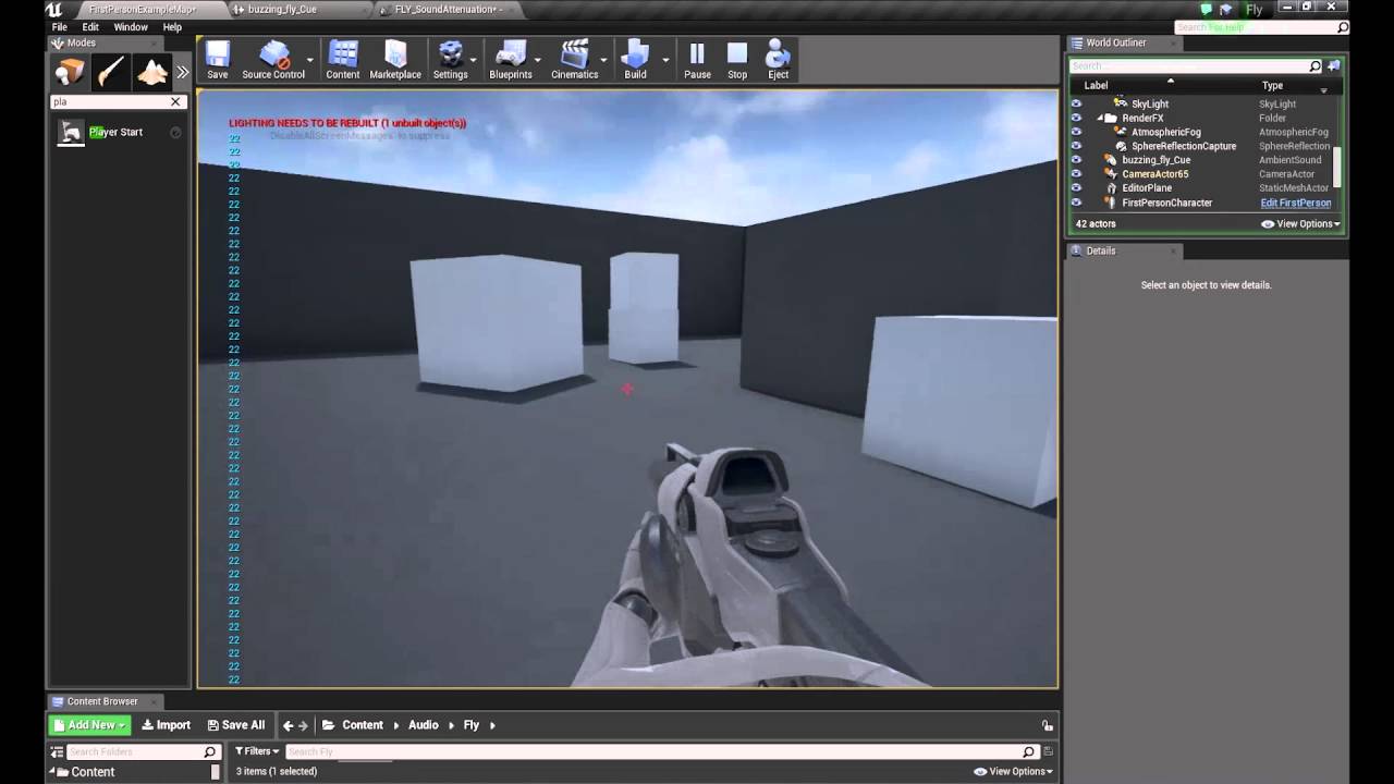 SoundAttenuation - PART 1 - UE4 Audio Tutorial
