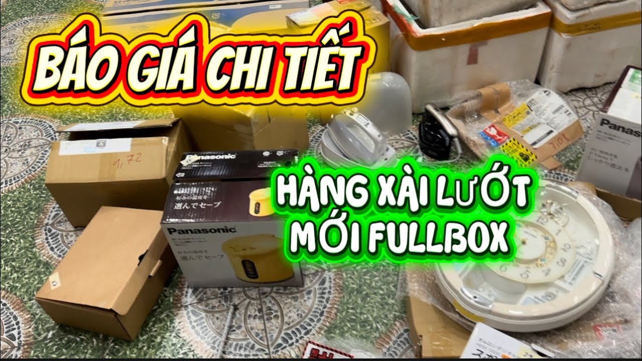 Khui hàng đấu giá mới về. Kính mời các thượng đế ghé lựa. Bếp từ, đồng hồ, bình thuỷ điện, bà là..