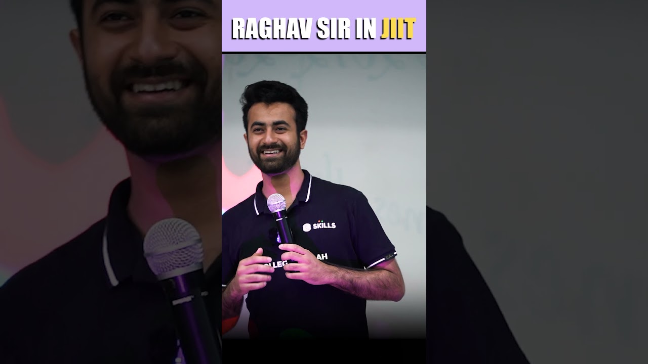 Raghav Sir in JIIT😊😍!!Check the Pinned Comment