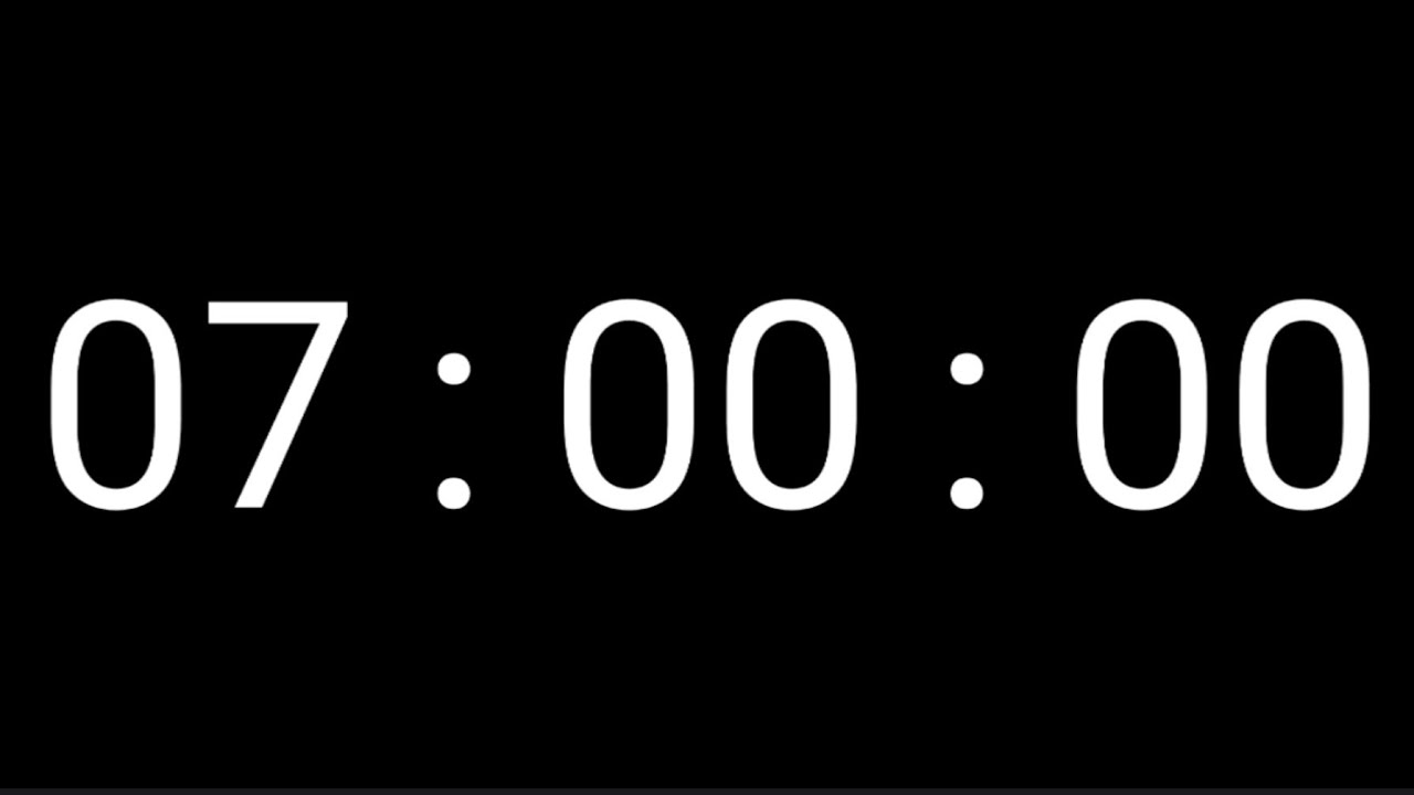 7 Hour Countup Timer | Work With Focus 