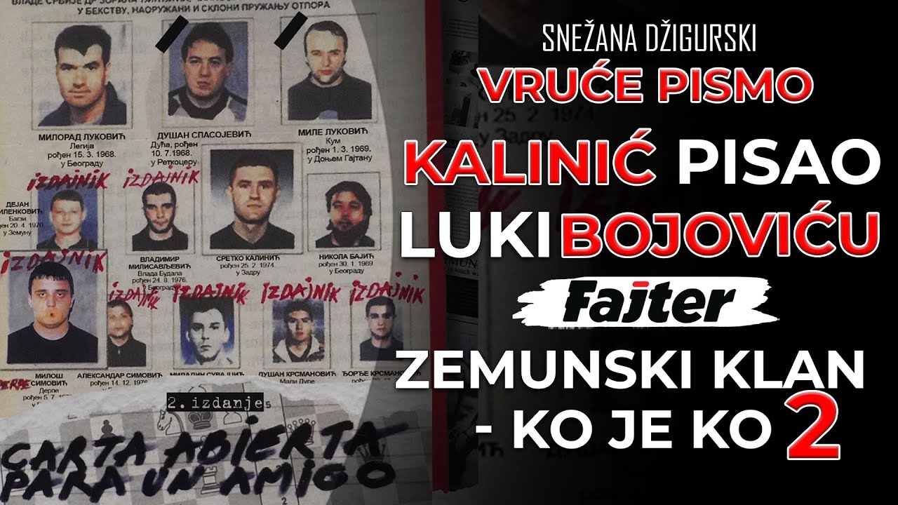 VRUĆE PISMO: SRETKO KALINIĆ PISAO LUKI BOJOVIĆU