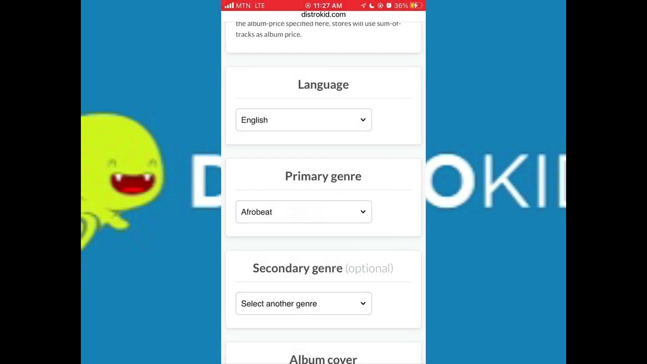 How to Upload Music / Distribute Your Music On DistroKid Platform Using Your Smartphone.