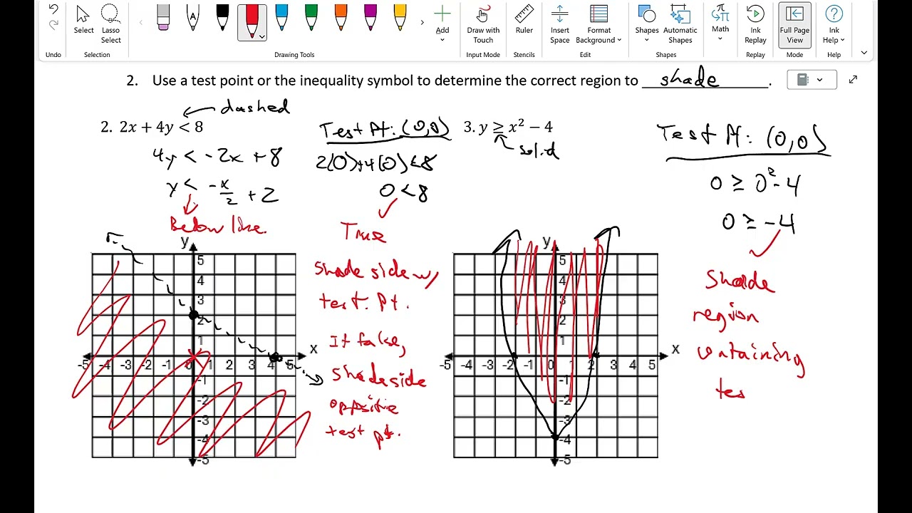 45   Systems of Inequalities
