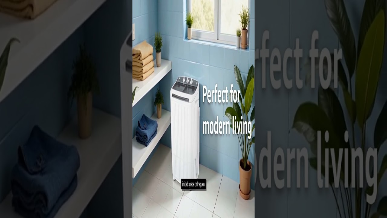 Portable 16lbs Twin Tub Washing Machine Compact Semi Automatic Washer for Small Spaces