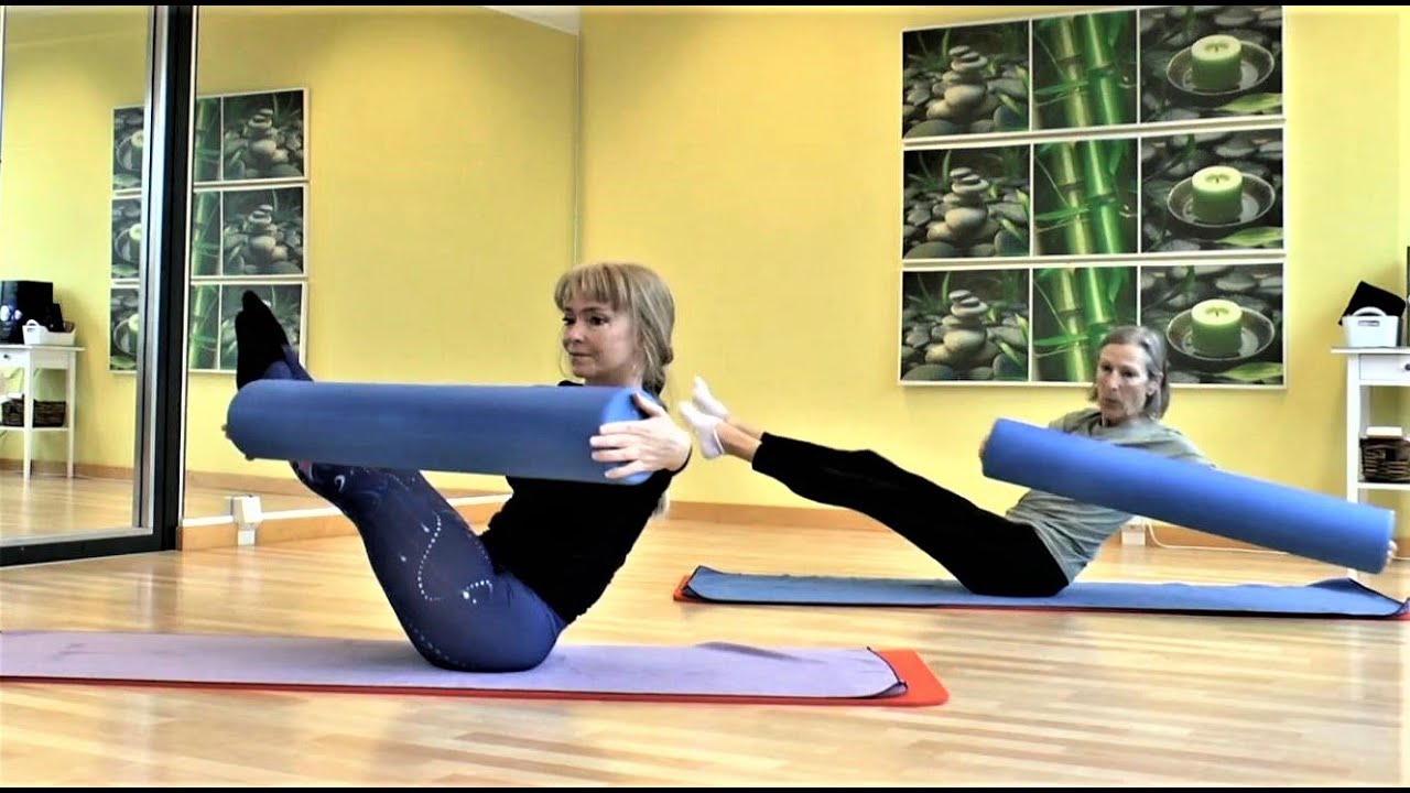 Pilates mit der Rolle, 50 min., Pilates with the Foam Roller.