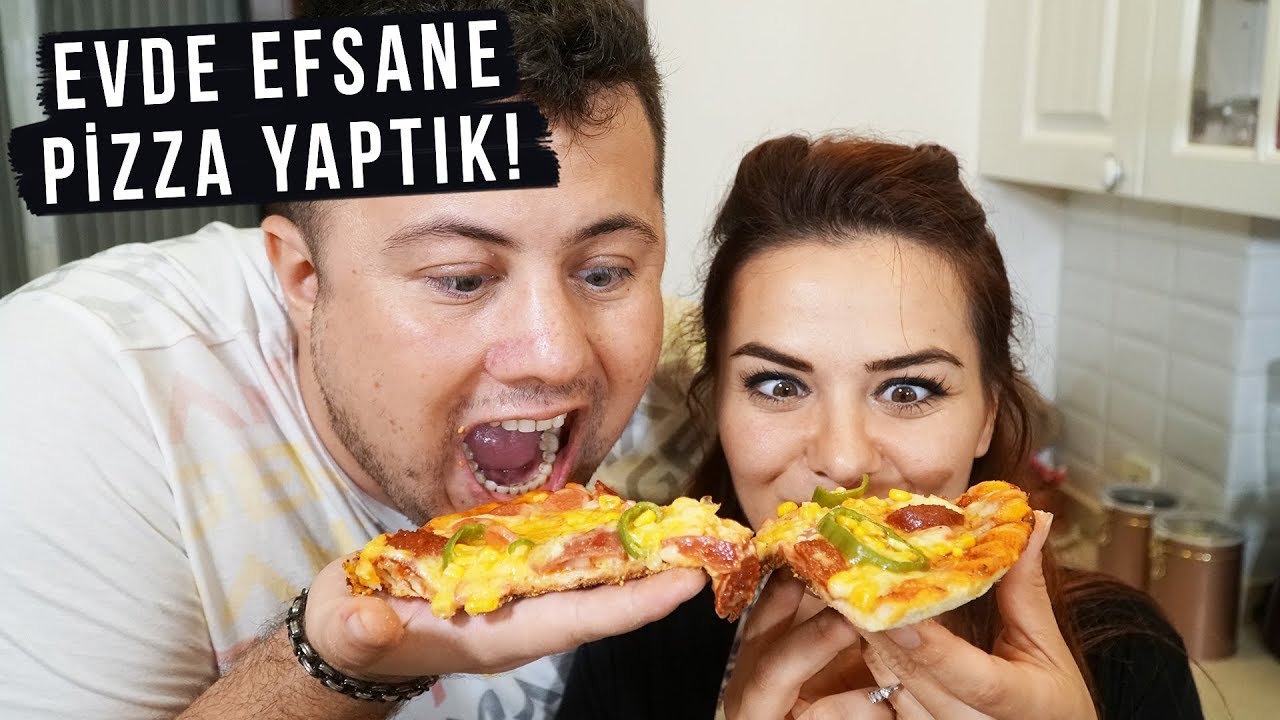 EVDE PİZZA YAPMAK (LEZZET-İ ŞAHANE OLDU) #EVDEYAP