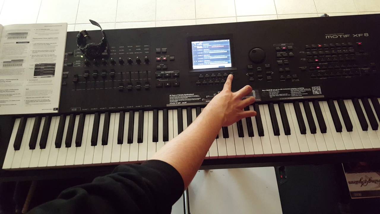 Como Usar Effectos/Split Piano En El Yamaha MotifXF8