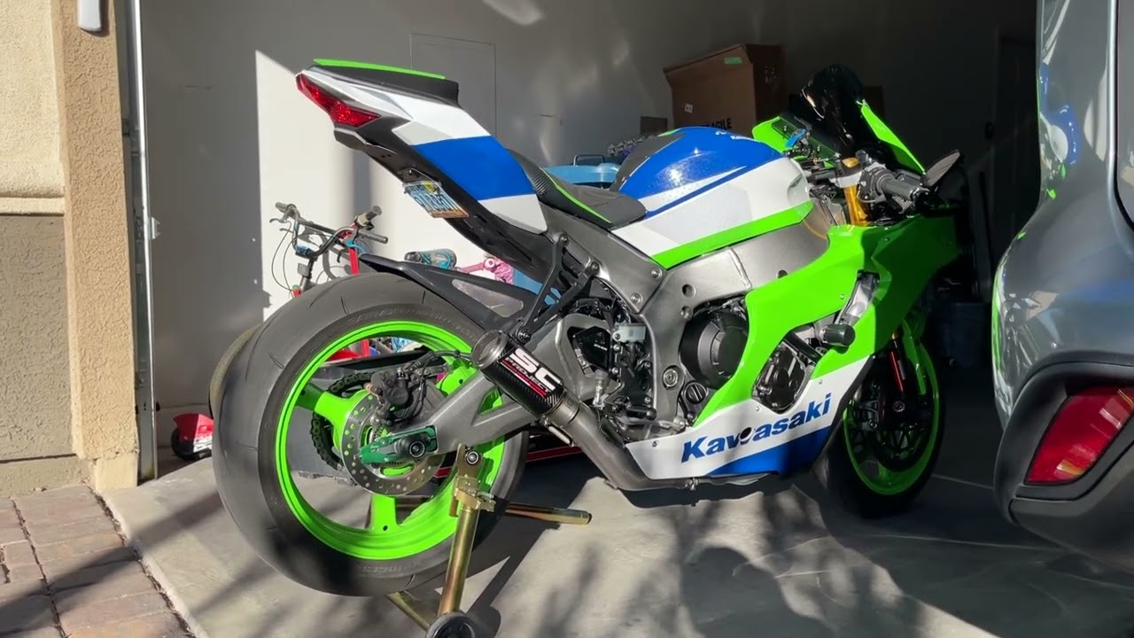 2024 40’th Anniversary Edition Zx-10r Crt Sc-Project ti exhaust cold start