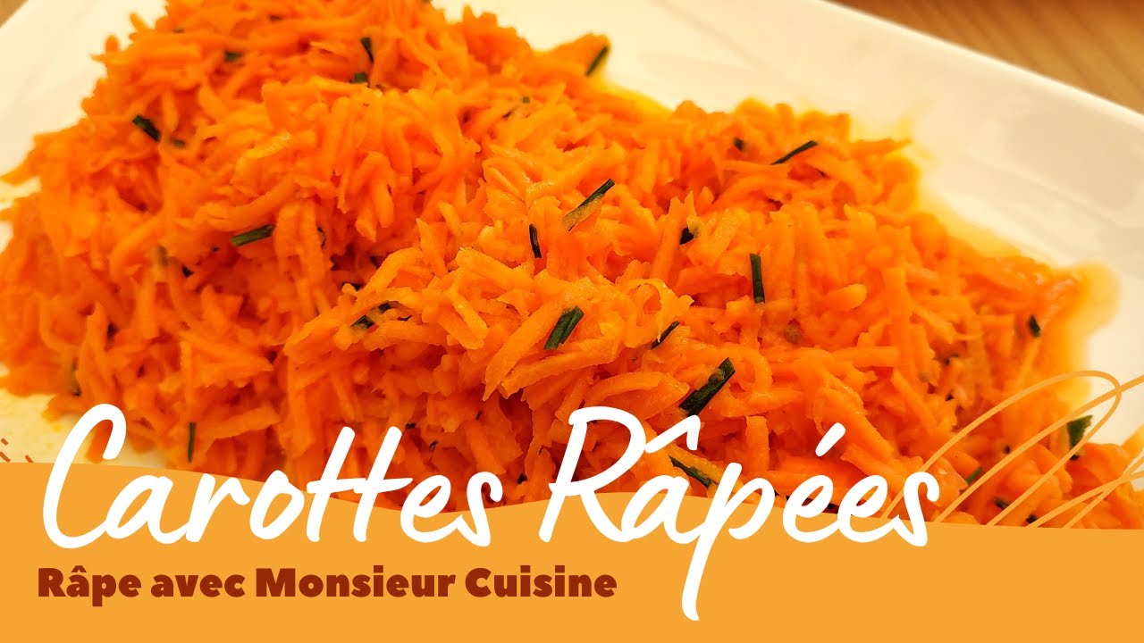 Carottes Râpées | Trancheuse râpe du Monsieur Cuisine