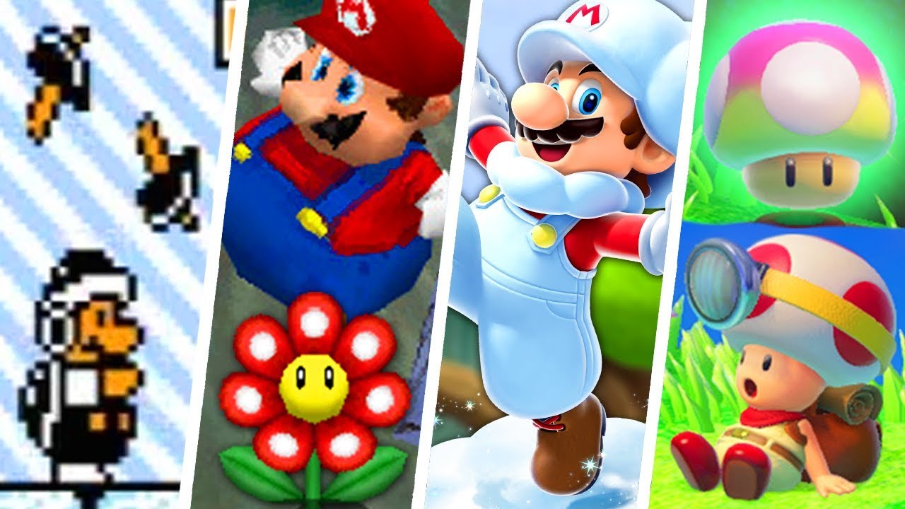 Evolution of Forgotten Super Mario Power-Ups (1988 - 2018)