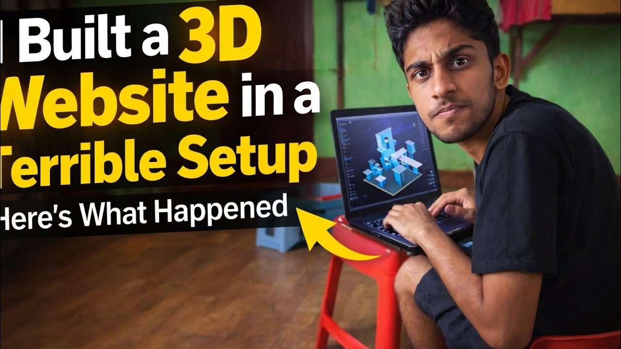 I Built a 3D Website in a Terrible Setup. Here’s What Happened #coding #webdev #3d