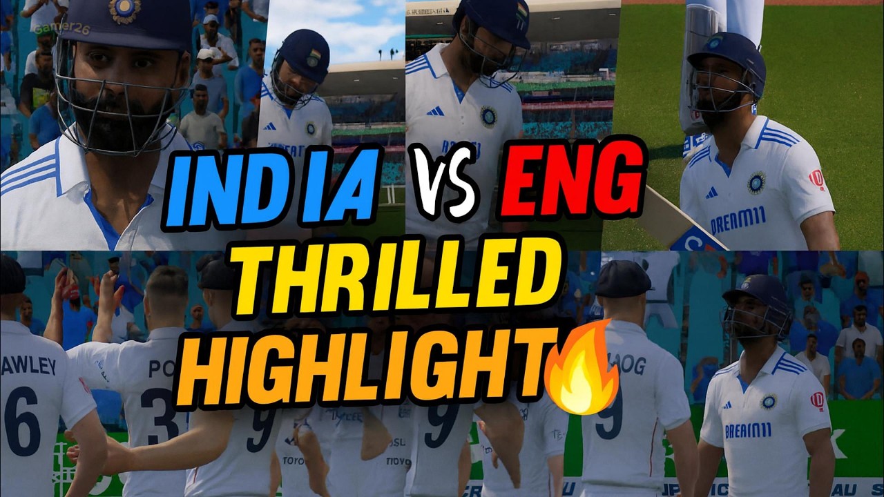 INDIA VS ENGLAND TEST MATCH | BEST SPELL FOR POTTS IN TEST💪 | REALISTIC GAMEPLAY ON LAPTOP🔥