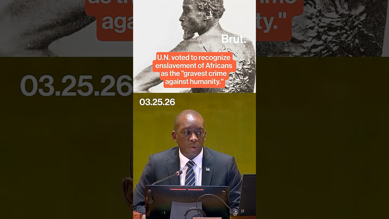 UN General Assembly calls transatlantic slave trade the gravest crime against humanity.