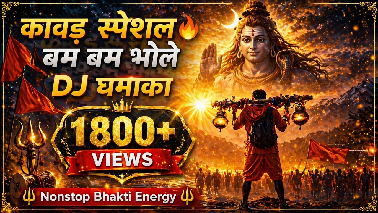 बम बम भोले DJ भजन, कांवड़ स्पेशल 2026  Nonstop Kanwar Yatra, Har Har Mahadev, kawad, kawar, kawariya