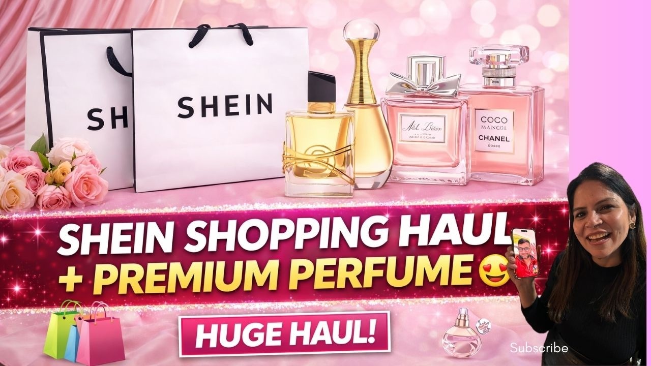 बीवी की फेवरेट लाइन 😄मेरे पास तो कुछ है ही नहीं! SHEIN Shopping Haul 🛍️ + Luxury Perfume Collection