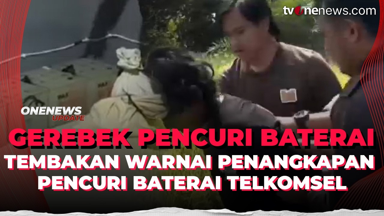 Digeruduk dan Diberi Tembakan, Pencuri Baterai Telkomsel Rp400 Juta Diringkus | OneNews Update