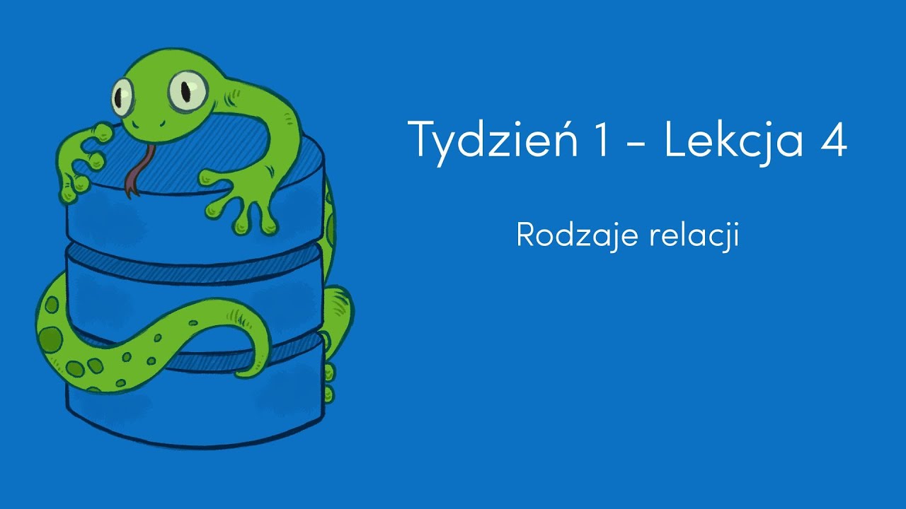 Rodzaje relacji w bazach danych (Kurs SQL - Tydzień 1, Lekcja 4)