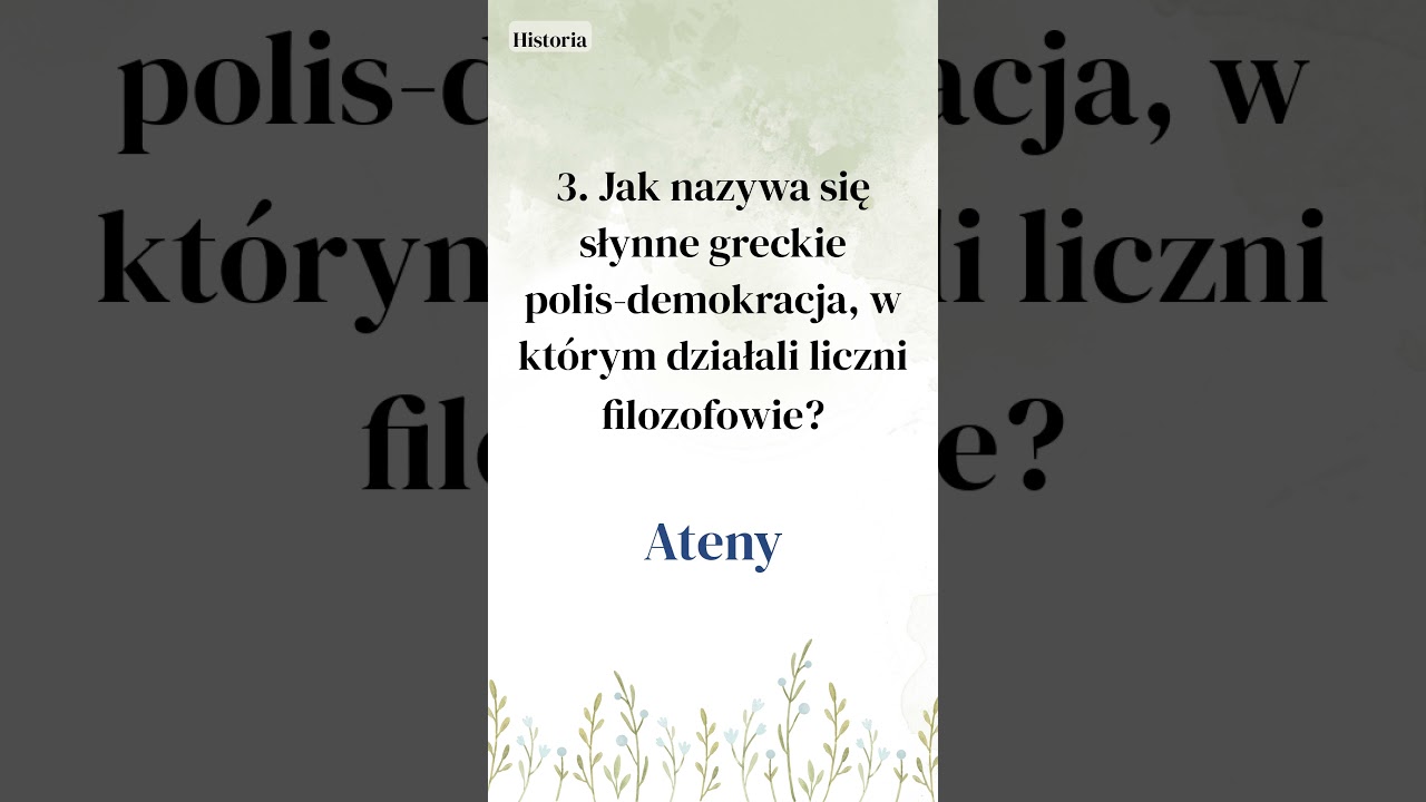 Minuta czystej frajdy dla twojego mózgu - Quizy z Wiedzy Ogólnej w 1 Minucie (59)