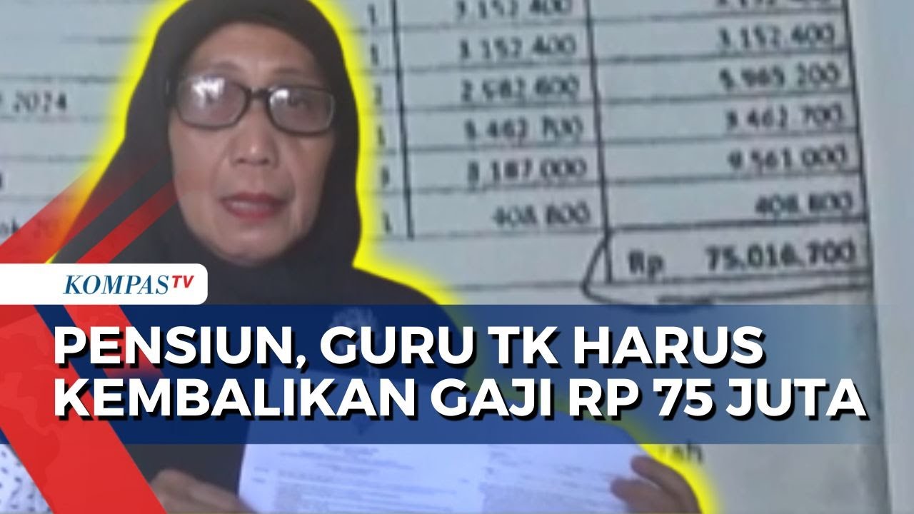 Pensiunan Guru TK di Muaro Jambi Harus Kembalikan Gaji Rp 75 Juta, PJ Bupati: Miskomunikasi