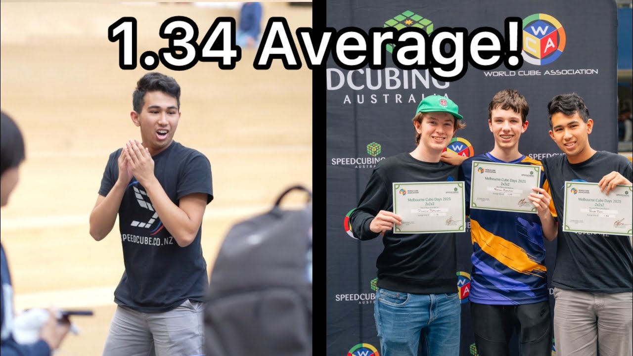 1.34 Official 2x2 Average!!! (4th in Australia, 72nd in the World!)