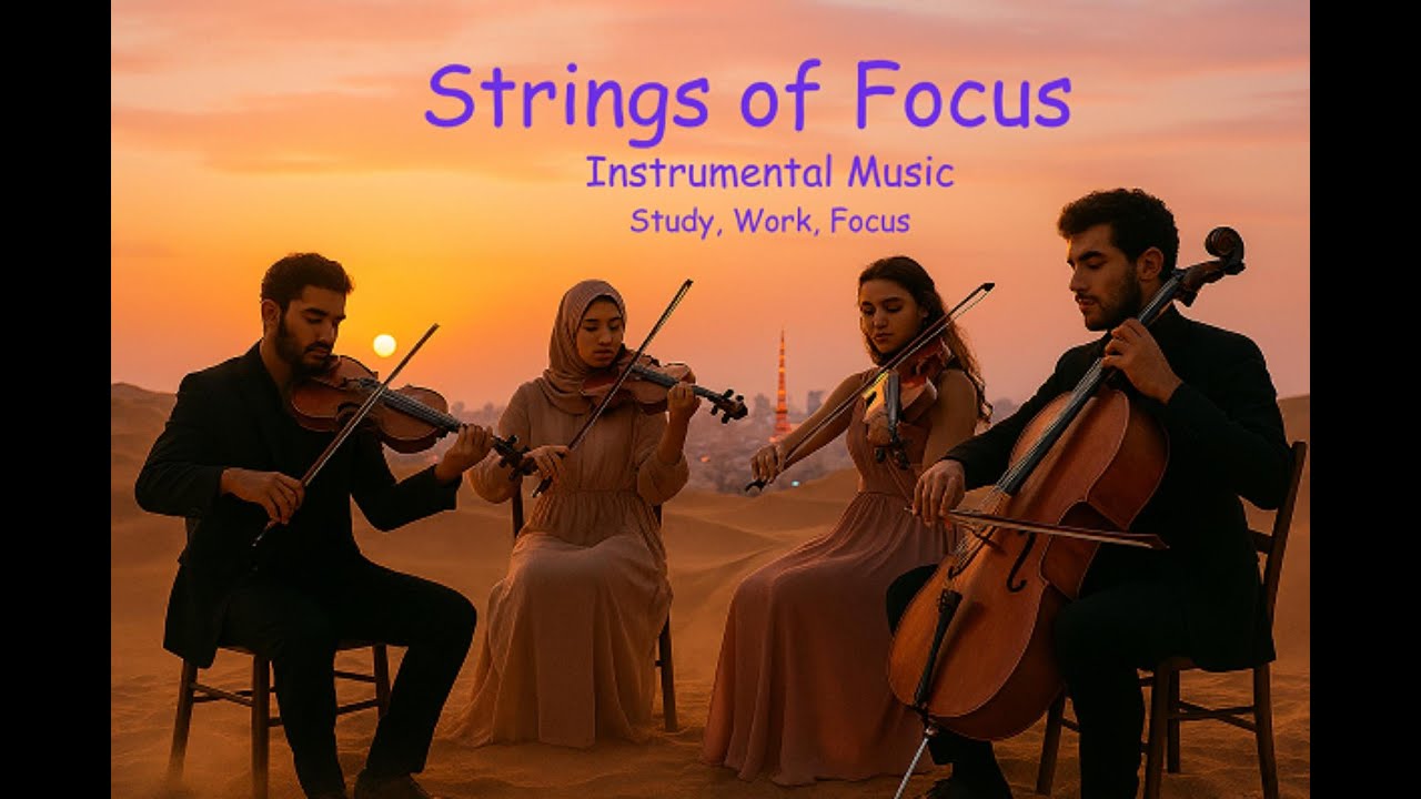 Modern-Classical Violin & String Vibes for Deep Focus & Chill | Strings of Focus (1hr)