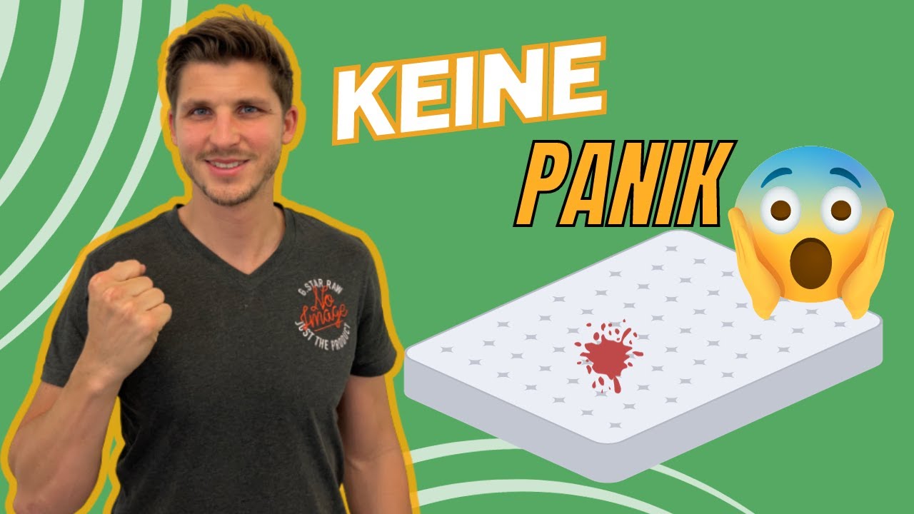 BLUTFLECKEN aus der Matratze ENTFERNEN - so geht’s richtig! 💪