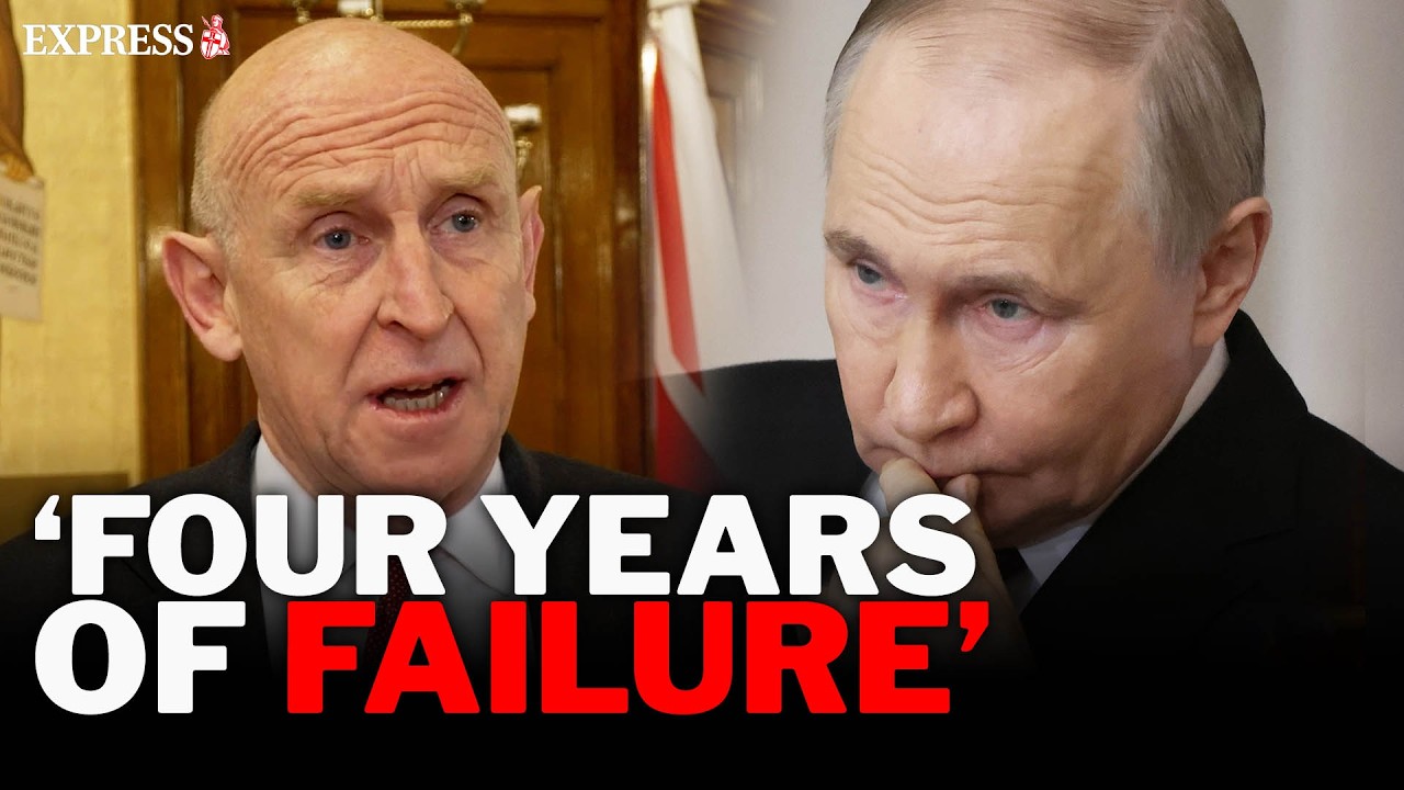 Defence Secretary SLAMS Vladimir Putin on FOUR YEAR anniversary of Ukraine War