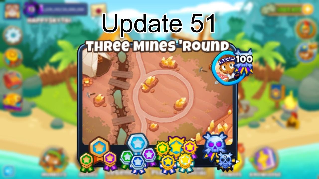 THREE MINES' ROUND BLACK BORDER (BTD6)