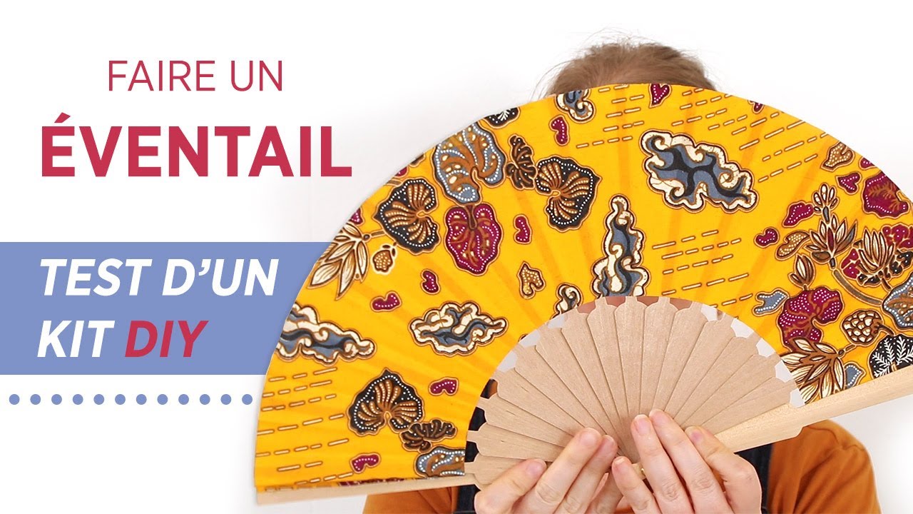 Comment faire un éventail en bois et tissu - Crash test du Kit éventail de Com1 Idée