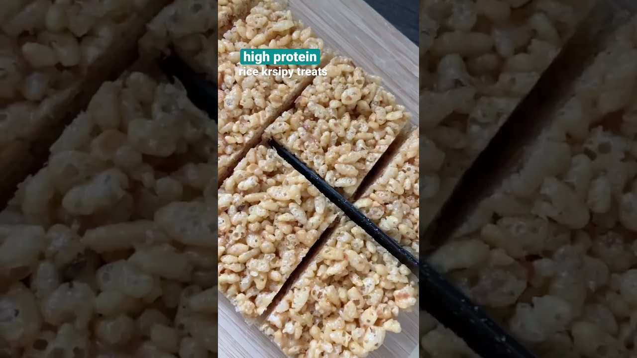 Healthy Recipe Ideas: High Protein Rice Krispy Treats