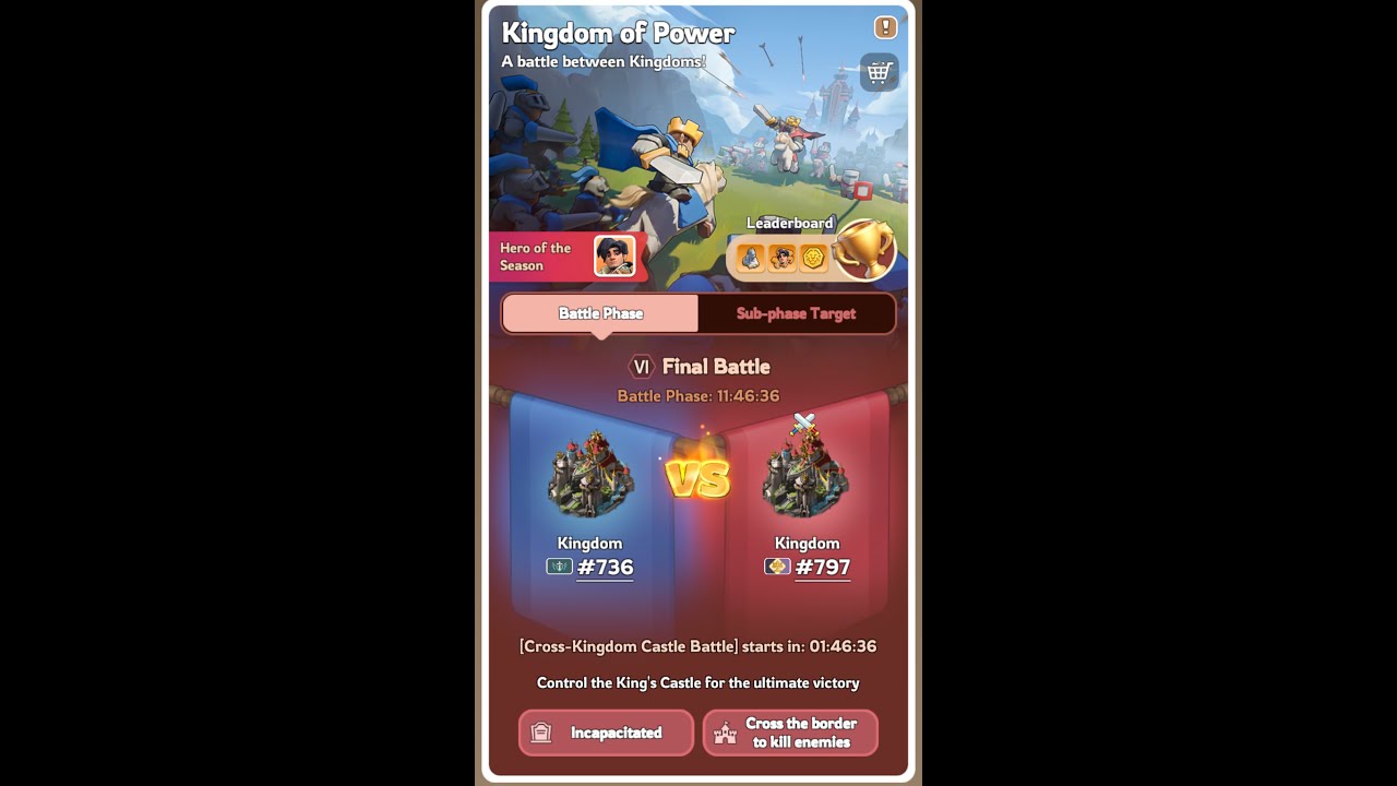 Kingshot KvK 736 vs 797 final battle
