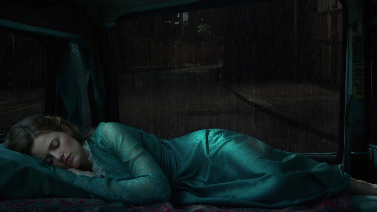Relaxing Sound of Rain in the camping car  🌧️- Rain Sounds for Sleep , Study ,Meditation