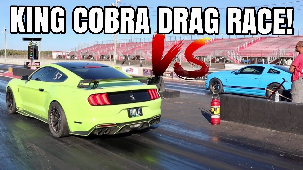 Cobra Commander! Built 2020 GT500 vs Twin Turbo GT500 Drag Race!