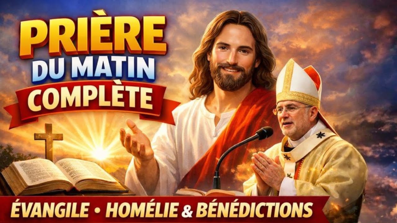 Prière du matin complète – Évangile, homélie et bénédiction pour aujourd’hui