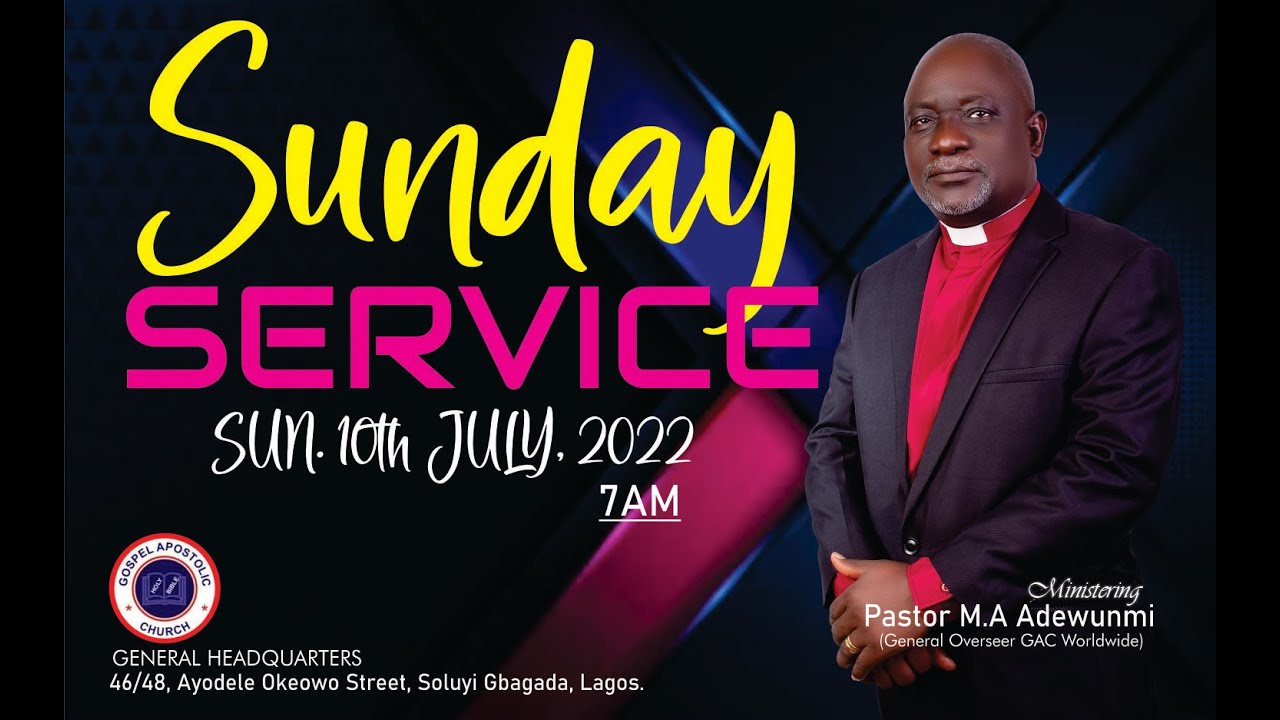 Gospel Apostolic Church Sunday Service | Topic:What Man Is He That Desireth Life? | 10th July, 2022.