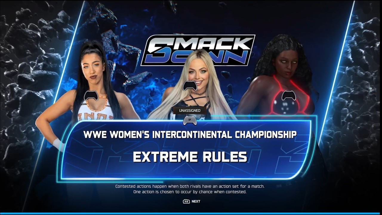 WWE 2K25 - TRIPLE THREAT WWE WOMEN'S INTERCONTINENTAL CHAMPIONSHIP - Presented By shaftcash269