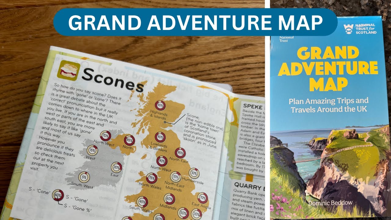 TICK OFF 600 + National Trust PLACES with This Map ✅ | Adventure Map | Explore the UK