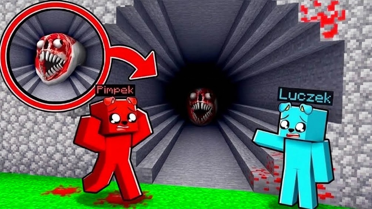 ZNALEŹLIŚMY STRASZNY TUNEL w Minecraft 💀😨