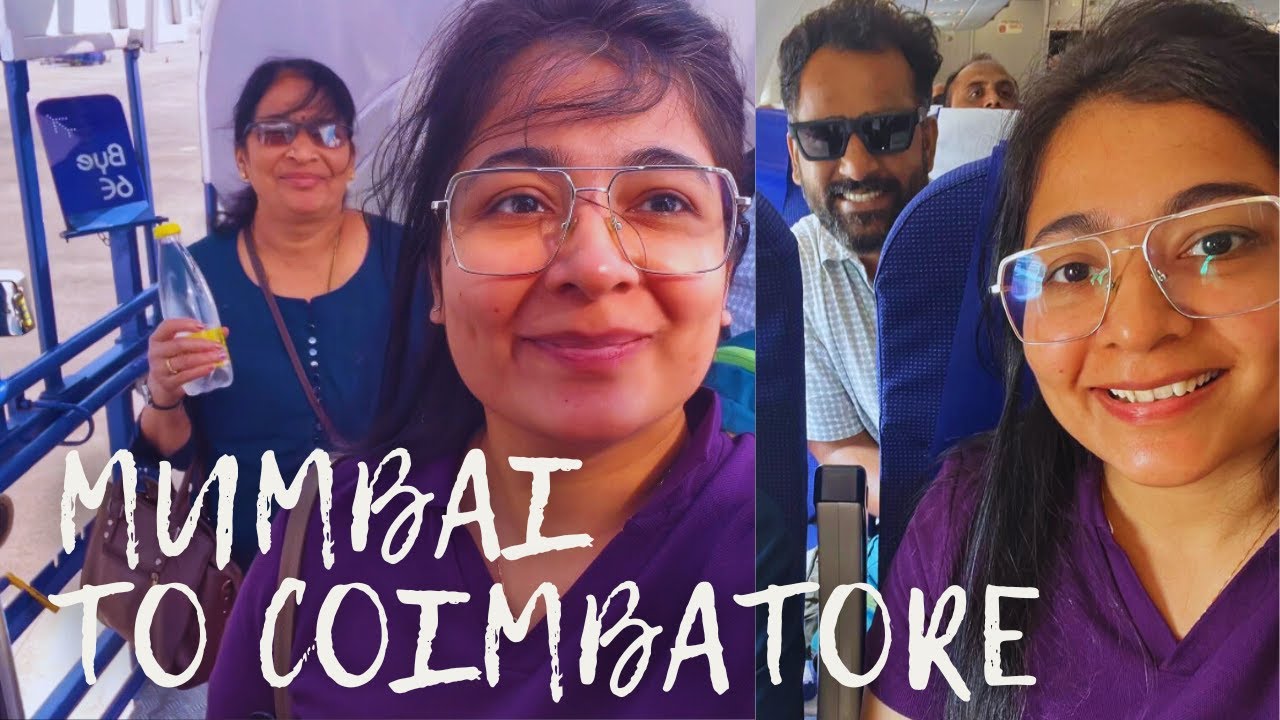 Ooty Travel Vlog | Mumbai to Coimbatore Flight 🛫 January 2025
