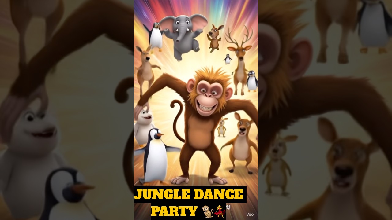 Monkey Dance Party 🐒💃 | Animals Join Steal the Show|