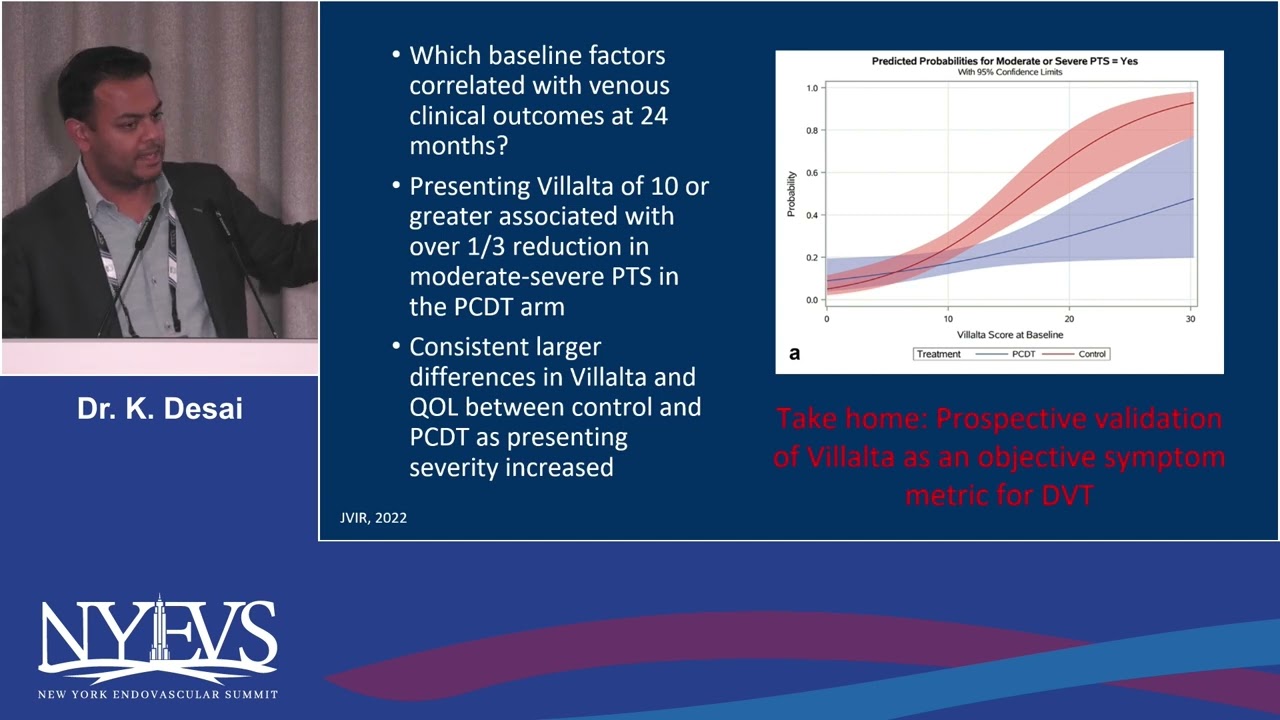 Preventing post thrombotic syndrome Where are we in 2023 Kush Desai Session I Deep vein thrombosis
