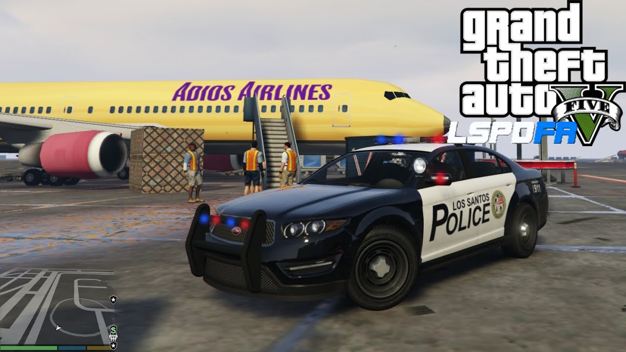 GTA 5 Airport Patrol - LSPDFR 0.2b Police Mod #17