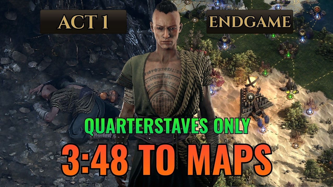 Glacial Cascade Monk: Level 1 to Maps in 3:48 | Path of Exile 2