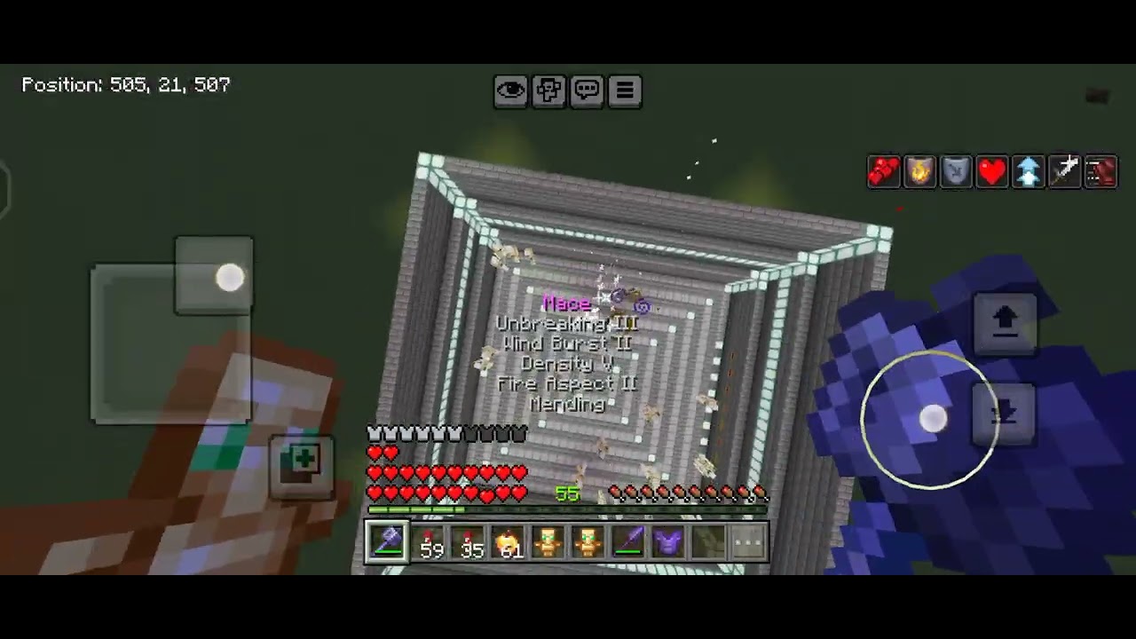 macing 64 iron golems for fun cause why not #minecraft