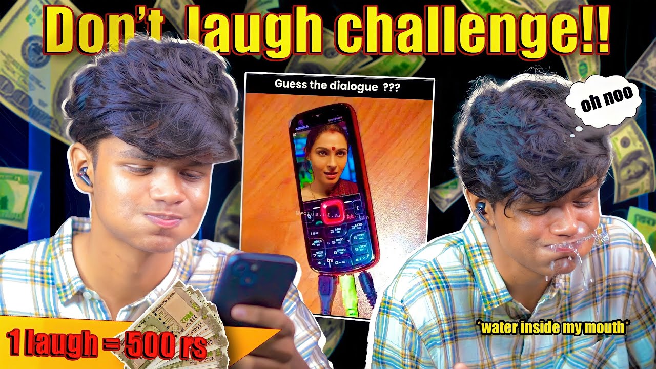 Make me laugh and get 500.000 rs🙂👍 [simply waste] - don't laugh challenge!!
