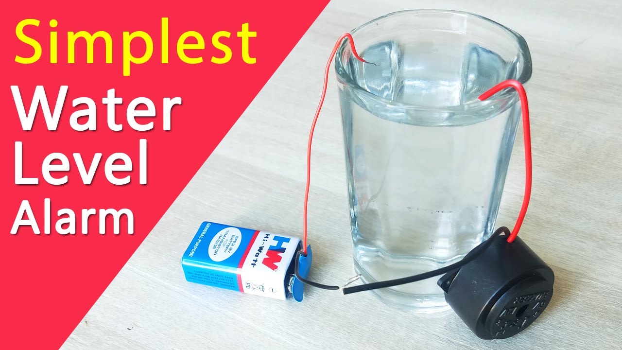 Simplest water level Alarm - How to make Full tank indicator alarm