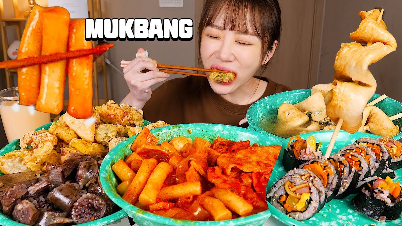 오늘은 분식특집⭐️ 추억의 죠스떡볶이 매운맛, 순대, 튀김, 김밥, 어묵 먹방❤️ Tteokbokki, Sundae, Kimbap, Fries KOREAN MUKBANG
