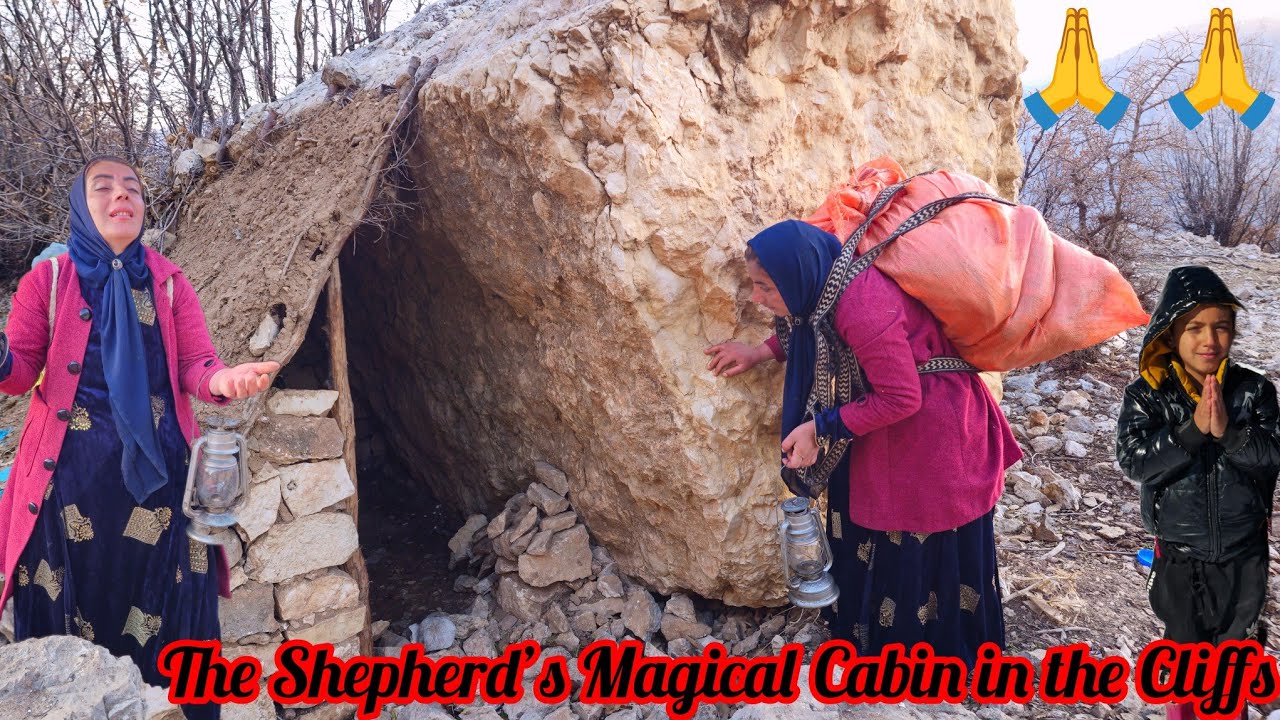 A shepherd gave a homeless mother a magical hut in the middle of the rocks!🙏
